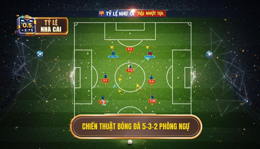 Chiến thuật bóng đá 5-3-2 phòng ngự