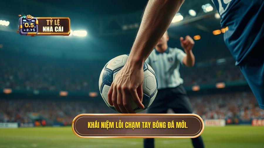 1. Khái niệm lỗi chạm tay bóng đá mới.