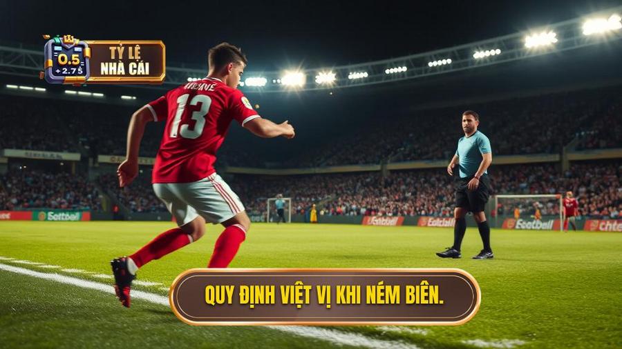 1. Quy định việt vị khi ném biên.