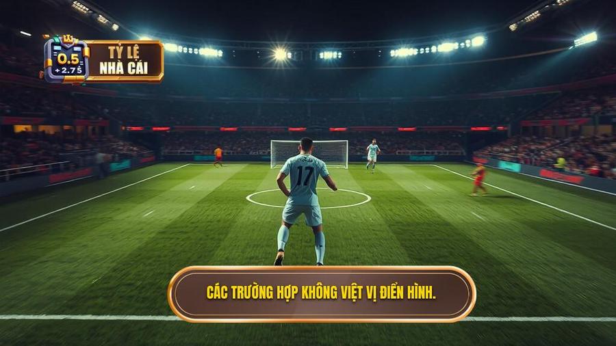 2. Các trường hợp không việt vị điển hình.