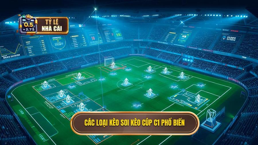 Các loại kèo soi kèo Cúp C1 phổ biến