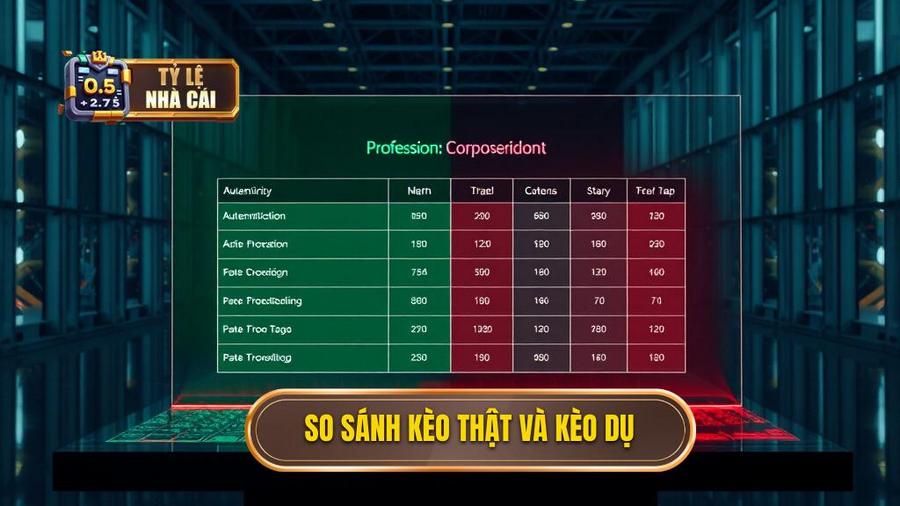 So sánh kèo thật và kèo dụ
